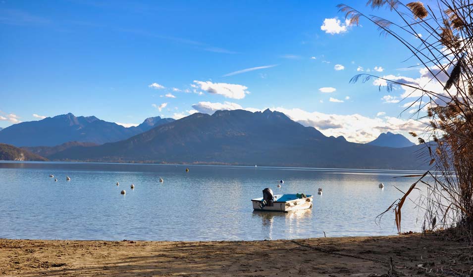 Plages accessibles en vélo sur Annecy